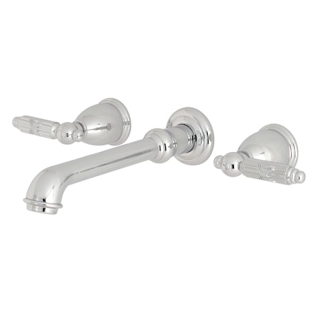 Georgian KS7121GL Two-Handle Wall Mount Bathroom Faucet KS7121GL